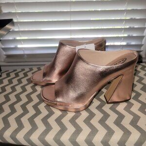 Rose Gold platform heels